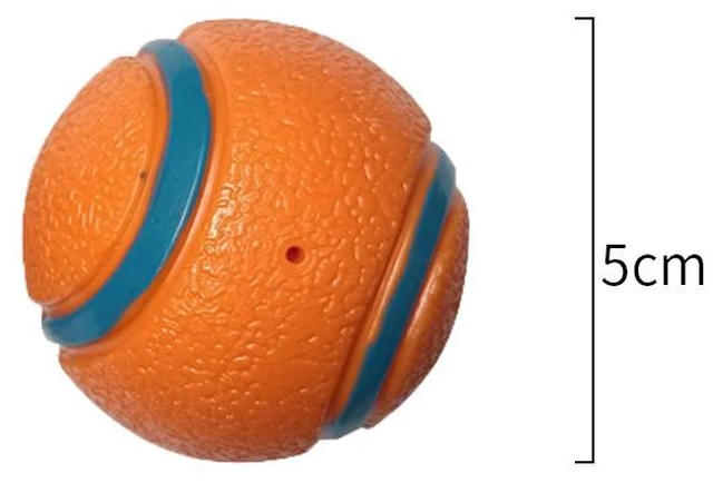 Alt view image 3 of 7 - 2 Pcs Dog Toy Ball Squeak Rubber Chew Toys for Dogs Chew Toy, Interactive Play,Floats in Water, Fetch & Chew