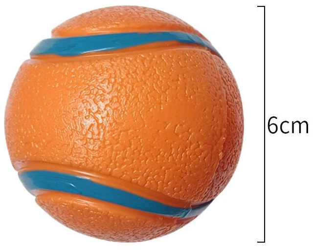 Alt view image 4 of 7 - 2 Pcs Dog Toy Ball Squeak Rubber Chew Toys for Dogs Chew Toy, Interactive Play,Floats in Water, Fetch & Chew