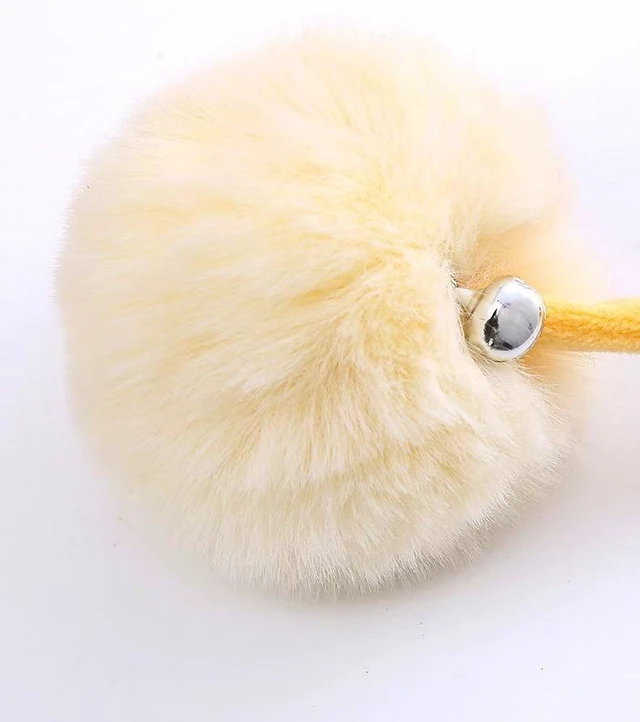 Alt view image 6 of 7 - 3 Pcs Cat Spring Toy with Fluffy Pom-Pom Ball and Suction Cup, Interactive Dangling Teaser, Hanging Mount Door, Interactive Self-Play Teaser Bell Ball Cats Enrichment
