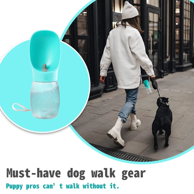 Alt view image 6 of 7 - 200 ml Dispensing Dog Water Bottle Portable Water Bottle Travel Bowl Portable Travel Design, Leak-proof Nozzle,Dispensing Dog Water Bottle,Easy Access Light Blue