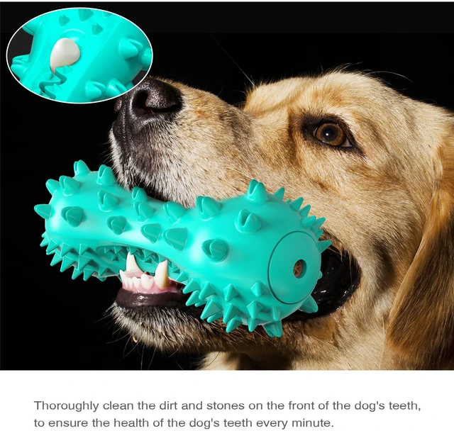 Alt view image 5 of 7 - Dog Chew Toy Aggressive Chewers Dogs Bone Toys Dental Care Squeak Toy Teeth Cleaning Medium, Large Breed Dog