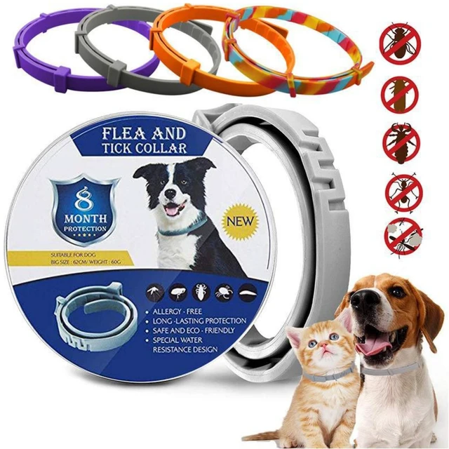 Main image of Flea and Tick Collar for Dogs and Cats, 8 Month Protection Length Adjustable