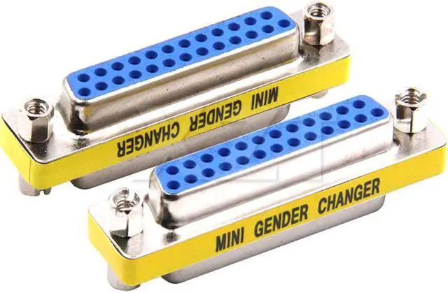 Alt view image 3 of 3 - 1pcs est Mini Gender changer D-SUB DB25 Serial Cable Extended Adapter 25 Pin FeMale to FeMale F/F connector