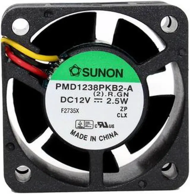 Main image of PMD1238PKB2-A 3820 38*38*20MM DC 12V 2.5W 3-line Server Cooling Fan