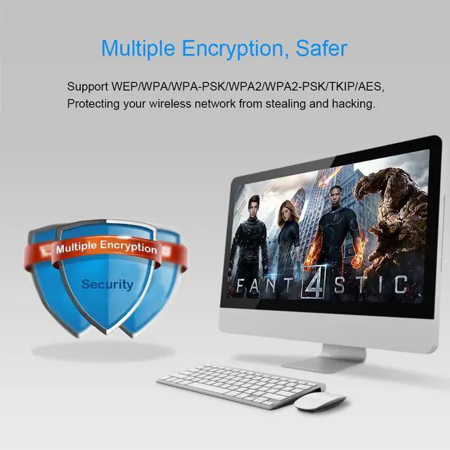 Alt view image 4 of 5 - CHIPAL 150Mbps USB WiFi Receiver Adapter MT7601 Lan Wireless Network Card 5dbi Antenna for XP Vista Windows 7 Linux MAC OS X