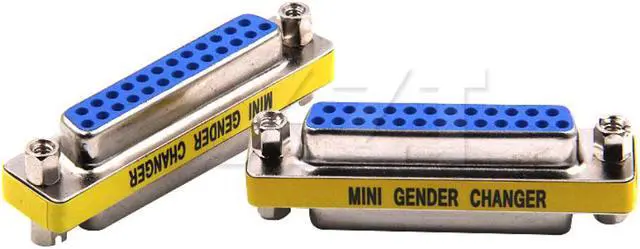 Alt view image 2 of 3 - 1pcs est Mini Gender changer D-SUB DB25 Serial Cable Extended Adapter 25 Pin FeMale to FeMale F/F connector
