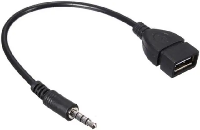 Main image of 1pcs 3.5mm Male Audio AUX Jack to USB 2.0 Type A Female OTG Converter Adapter Cable