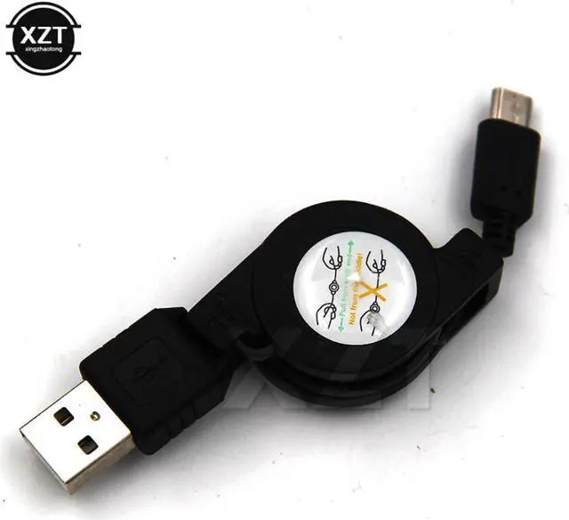 Alt view image 3 of 3 - For Telescopic Universal Micro USB Cable for Samsung HTC  Meizu Contracting Huawei V8 Charging Line Android Smartphone