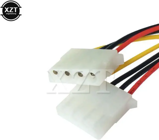 Alt view image 3 of 3 - est Arrival 15 Pin SATA Male to 4 Pin Molex 2 Female IDE HDD Power Hard Drive Cable Adapter