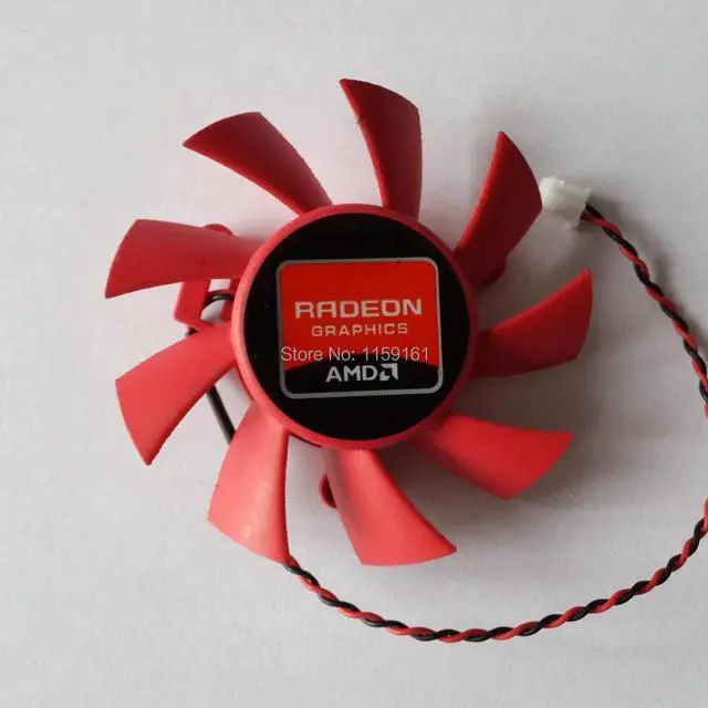 Alt view image 3 of 3 - FD7015H12S 2pin 12V 0.43A for ATI HD 5770 / 5850 Series Video Card Cooling Fan