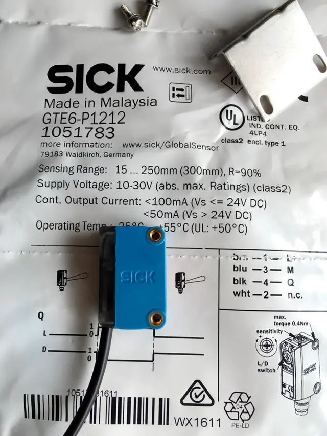 Main image of 1051783 GTE6-P1212 Sick Photoelectric Switch Sensor