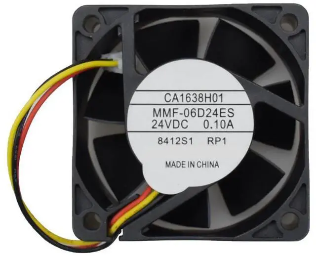 Alt view image 2 of 2 - For Mitsubishi MMF-06D24ES-RP1 CA1638H01 60*60*25mm DC24V 0.10A Cooling Fan 3pin