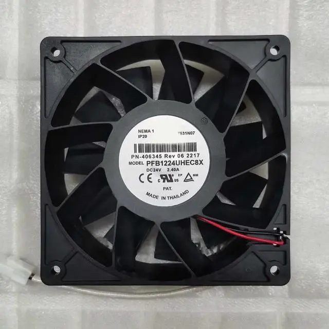 Alt view image 2 of 2 - Cooling Fan PFB1224UHEC8X for Delta 12038 24V 2.40A Large Air Volume Inverter