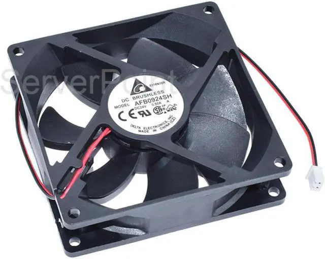 Main image of Genuine  AFB0924SH  DC24V 0.50A 90x90x25mm 2-Pin Square Cooling Fan