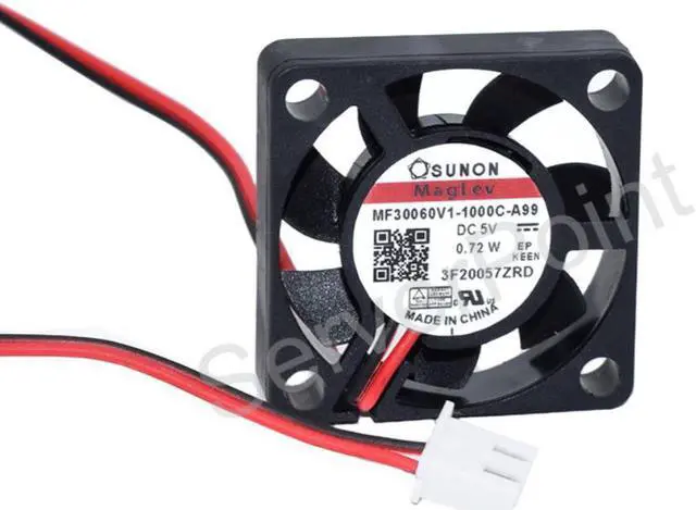 Main image of MF30060V1-1000C-A99 Server Cooling Fan DC 5V 0.72W 30x30x6mm 2-wire