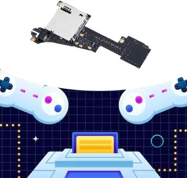 Main image of OIAGLH Game Card Reader Slot with Headphone Audios Port Replacement for NS Oled Game Cartridge Socket Board