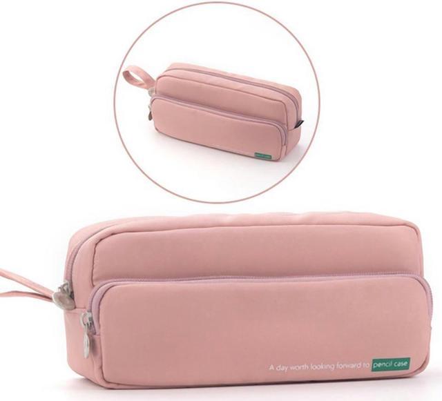 OIAGLH ANGOO Pencil Case 3 Compartment Pouch Pen Bag For School