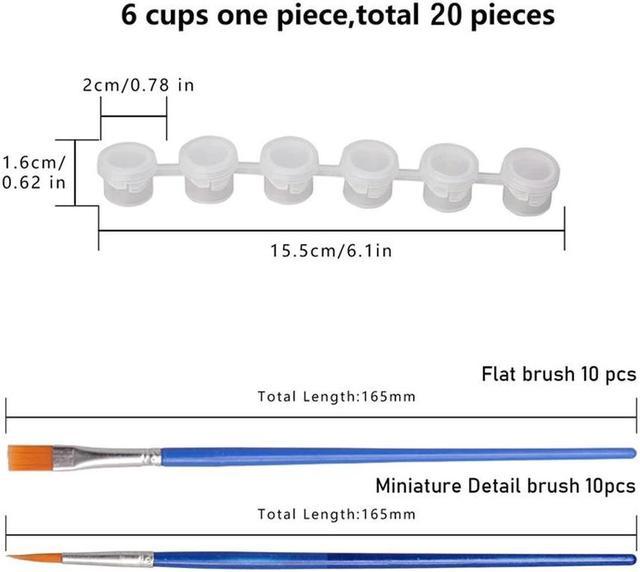 Paint Cup Strips - Plastic Paint Cups