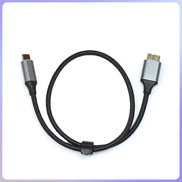 Alt view image 2 of 2 - FOR 5PCS/LOT 0.5m Type USB C male to Micro B male Cable 5Gbps Fast Data External Hard Drive Disk Cable for SSD HDD PC Book Pro