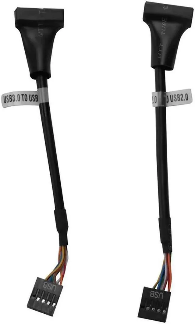 Main image of FOR 2 Pcs USB 3.0 Header To USB 2.0,USB 3.0 To USB 2.0 Motherboard Adapter Cable,19 Pin USB3.0 Male To 9 Pin USB2.0 Female
