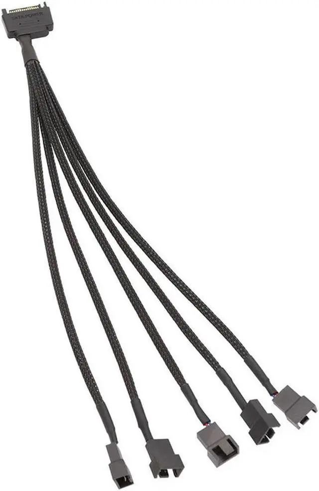 Main image of FOR 15-Pin SATA To 5 Fan Adapter Cable SATA To 3 Pin/4 Pin PMW PC Case Fan Power Adapter Cable,Cooling Fan Y Splitter Cable