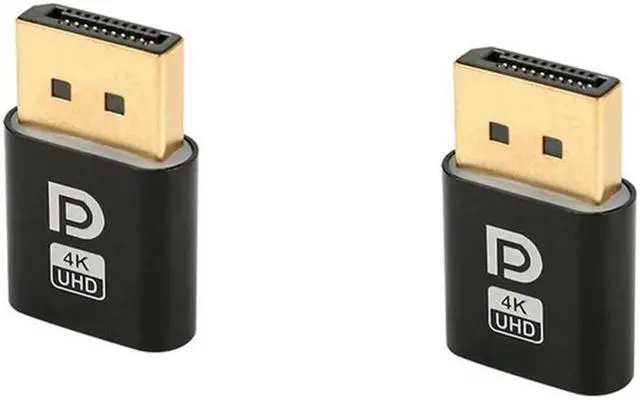 Main image of FOR 2 Pcs 4K Displayport Dummy Plug Plastic 4K Displayport Dummy Plug Headless Emulator Desktop Accessories For PC