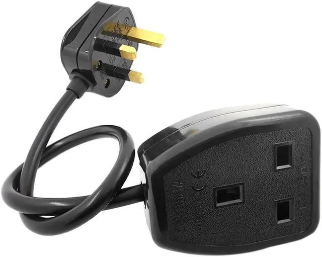 Main image of FOR UK 3 Prong Extension Power Cord,IEC UK Male Plug to Female Outlet Socket HongKong Power Cable Extented(UK Plug,0.3M)