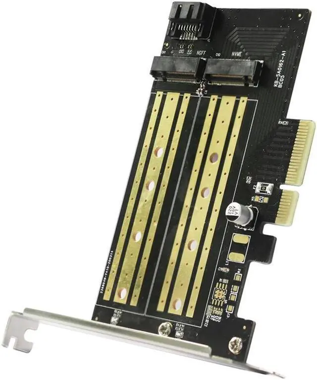 Main image of FOR PCIE To M.2 Dual Bay Adapter Card NVME NGFF Dual Protocol High-Speed Desktop Computer Solid State Expansion Card