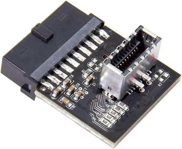 Alt view image 2 of 2 - FOR USB 3.1 Front Panel Female To USB 3.0 20-Pin Header Male Extension Adapter For Motherboard Card With USB3.0 Port