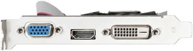 Alt view image 2 of 2 - FOR GT610 Graphics Card DDR3 True 2GB 810MHZ Computer Video Card PCI-E 16X HDMI-Compatible+VGA+DVI Low Noise for Desktop PC