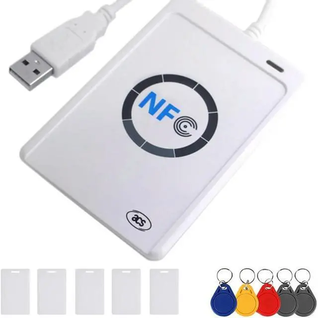 Alt view image 2 of 2 - FOR NFC Reader ACR122U USB Contactless Smart IC Card Writer and Reader Smart RFID Copier Duplicator UID Changeable Tag Card