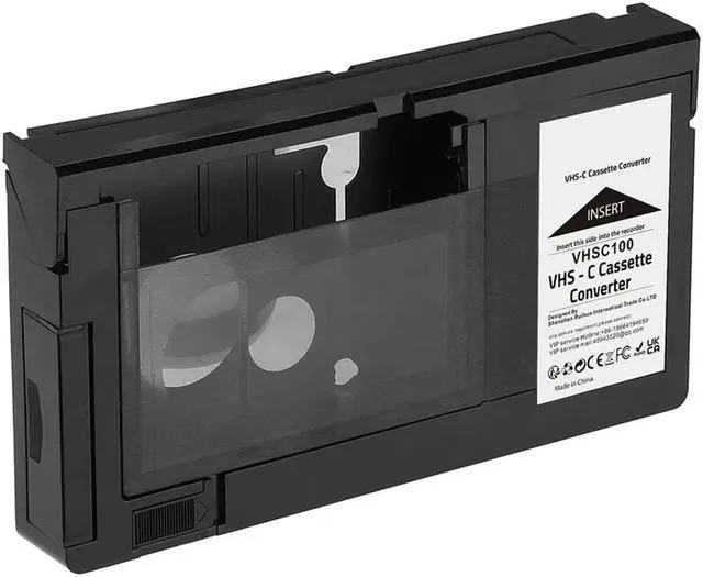 Alt view image 2 of 2 - FOR VHS-C Cassette Adapter for VHS-C SVHS Camcorders RCA Motorized VHS Cassette Adapter Not for 8mm/MiniDV/Hi8