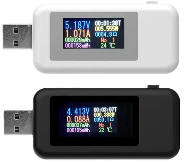 Alt view image 2 of 2 - FOR 10 in 1 USB Tester DC Digital Voltmeter Amperimetro Current Voltage Meter Amp Volt Ammeter Detector Power Bank Charger Indicator