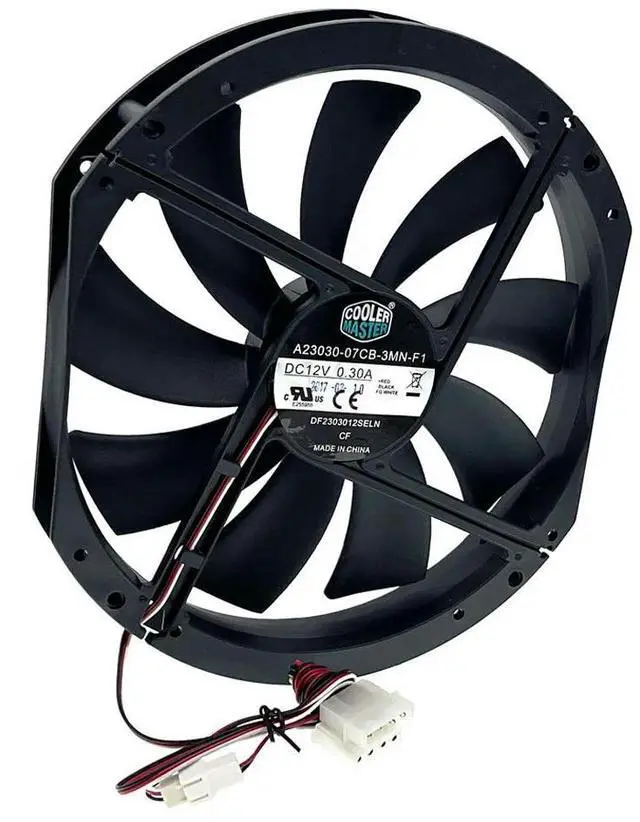 Main image of FOR Large Size Air Flow Computer Case Fan,230mm 23cm 12V Mute Low Noise Cooling,230X200X30mm A23030-07CB-3MN-F1 DF2303012SELN