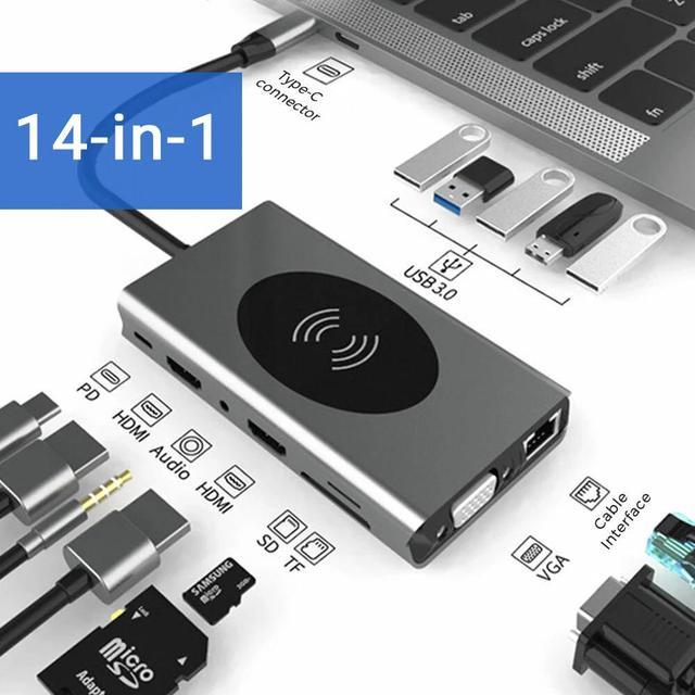 3.5mm Audio Multiple Type-C /USB-C Hub Adapter (Support 4K*2K, PD Fast  Charging) 5 in 1 Type C Hubs USB C to HDMI+VGA+USB3.0+Pd - China USB-C Cable  and Type-C Hub price