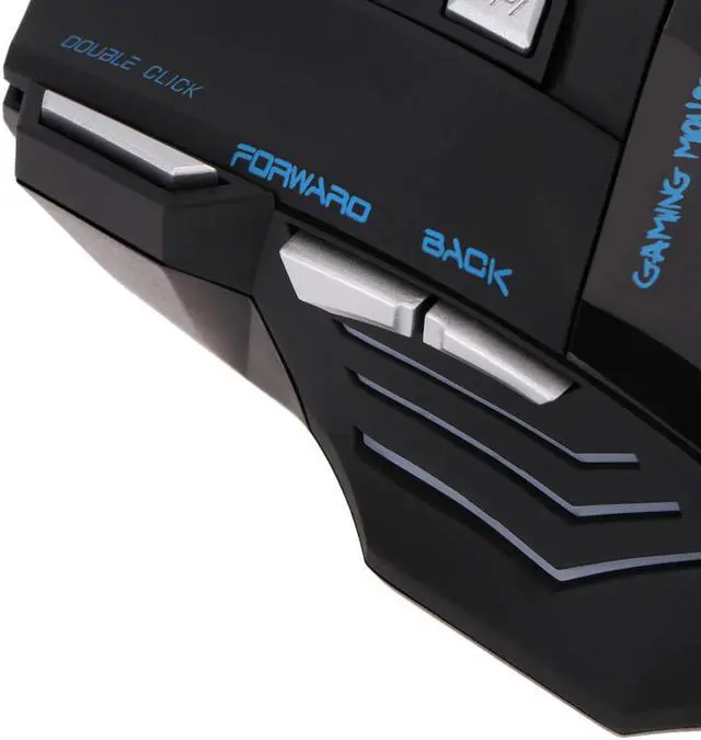 Alt view image 6 of 7 - Wired Mouse with Colorful RGB, Gaming Wired Mouse, 5500DPI, 7 buttons, Ergonomic USB PC Mouse, Black, NA868