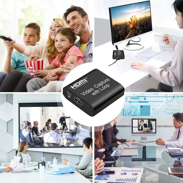 Alt view image 7 of 7 - Audio Video Capture Cards, 1080P 60FPS Game Video Capture Card Device, Live Stream and Record for Switch/X-1/360/ PS4/3/Wii U/Wins/Linux/Mac