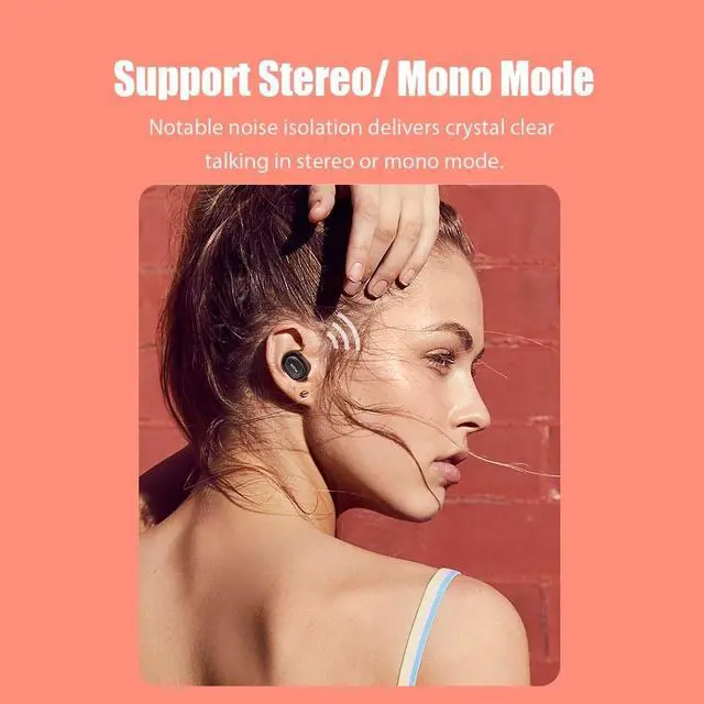 Alt view image 5 of 7 - Global Version QCY T1C TWS Earphones BT 5.0 Smart Stereo Earbuds Pop-up Fast Pairing In-ear Sports Headset QCY APP Headphones with Dual Mic Charging Box