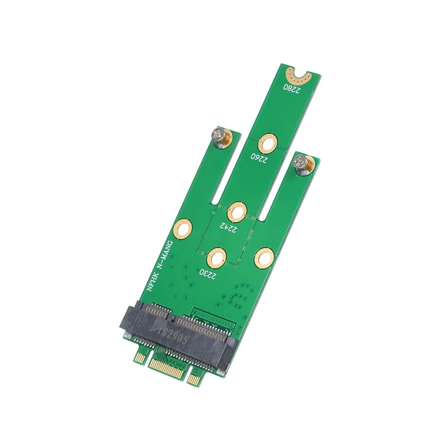 Alt view image 3 of 6 - MSATA to NGFF Adapter Card Motherboard SATA to M.2 NGFF MSSD Converter