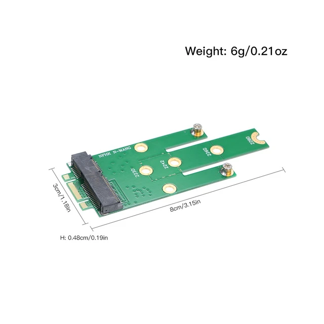 Alt view image 6 of 6 - MSATA to NGFF Adapter Card Motherboard SATA to M.2 NGFF MSSD Converter