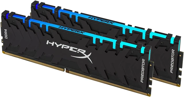 Alt view image 8 of 15 - HyperX Predator RGB 16GB (2 x 8GB) 288-Pin DDR4 SDRAM DDR4 3200 (PC4 25600) Desktop Memory Model HX432C16PB3AK2/16