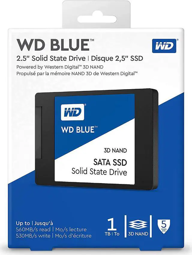 Alt view image 6 of 8 - WD Blue 3D NAND 1TB PC SSD - SATA III 6 Gb/s 2.5"/7mm Solid State Drive - 560 MB/s Maximum Read Transfer Rate - 530 MB/s Maximum Write Transfer Rate