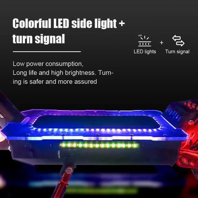 Alt view image 5 of 7 - 11inch Off-Road Foldable Electric Scooter for Adult 3200W Dual Motor 59mph