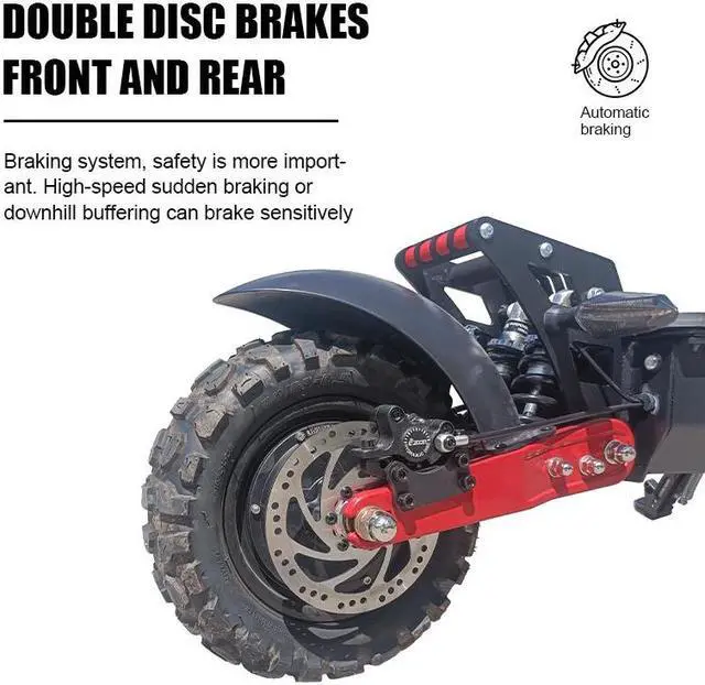 Alt view image 7 of 7 - 11inch Off-Road Foldable Electric Scooter for Adult 3200W Dual Motor 59mph