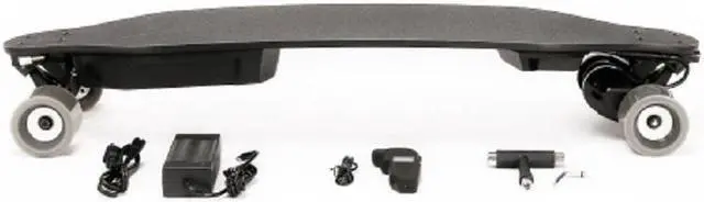 Alt view image 6 of 6 - Electric Skateboard Longboard  600W*2 Dual Belt Motors All Terrain 25MPH 25miles
