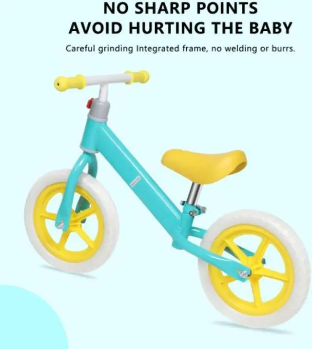 Alt view image 5 of 6 - 11inch Kids Balance Bike Adjustable Height Carbon Steel & PE Tires for 2-6 Years