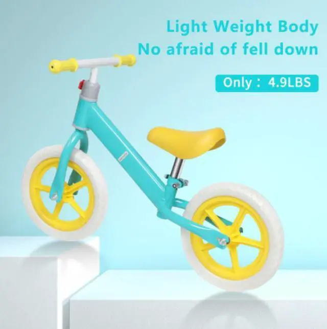 Alt view image 4 of 6 - 11inch Kids Balance Bike Adjustable Height Carbon Steel & PE Tires for 2-6 Years