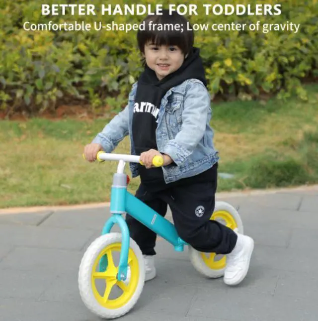Alt view image 3 of 6 - 11inch Kids Balance Bike Adjustable Height Carbon Steel & PE Tires for 2-6 Years