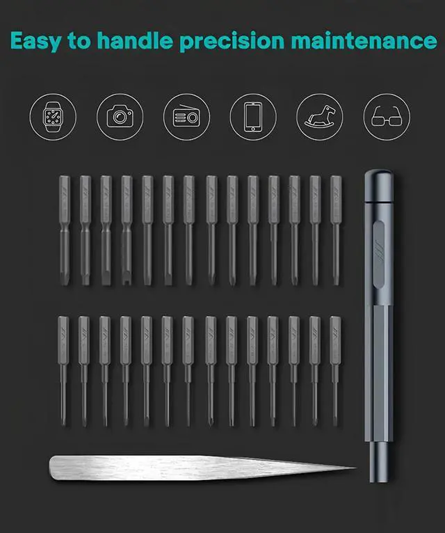 Alt view image 6 of 7 - 30PCS Repair Tool Kit Precise Screwdriver Set for Iphone/Android Disassemble