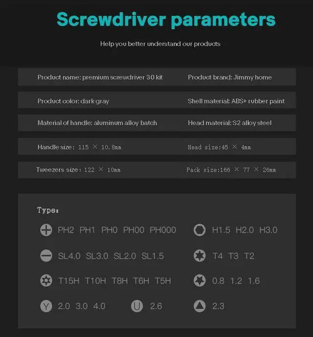 Alt view image 7 of 7 - 30PCS Repair Tool Kit Precise Screwdriver Set for Iphone/Android Disassemble